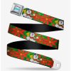 Accessories * | Boxlunch Frosty The Snowman Poinsetta Plaid Youth Seatbelt Belt