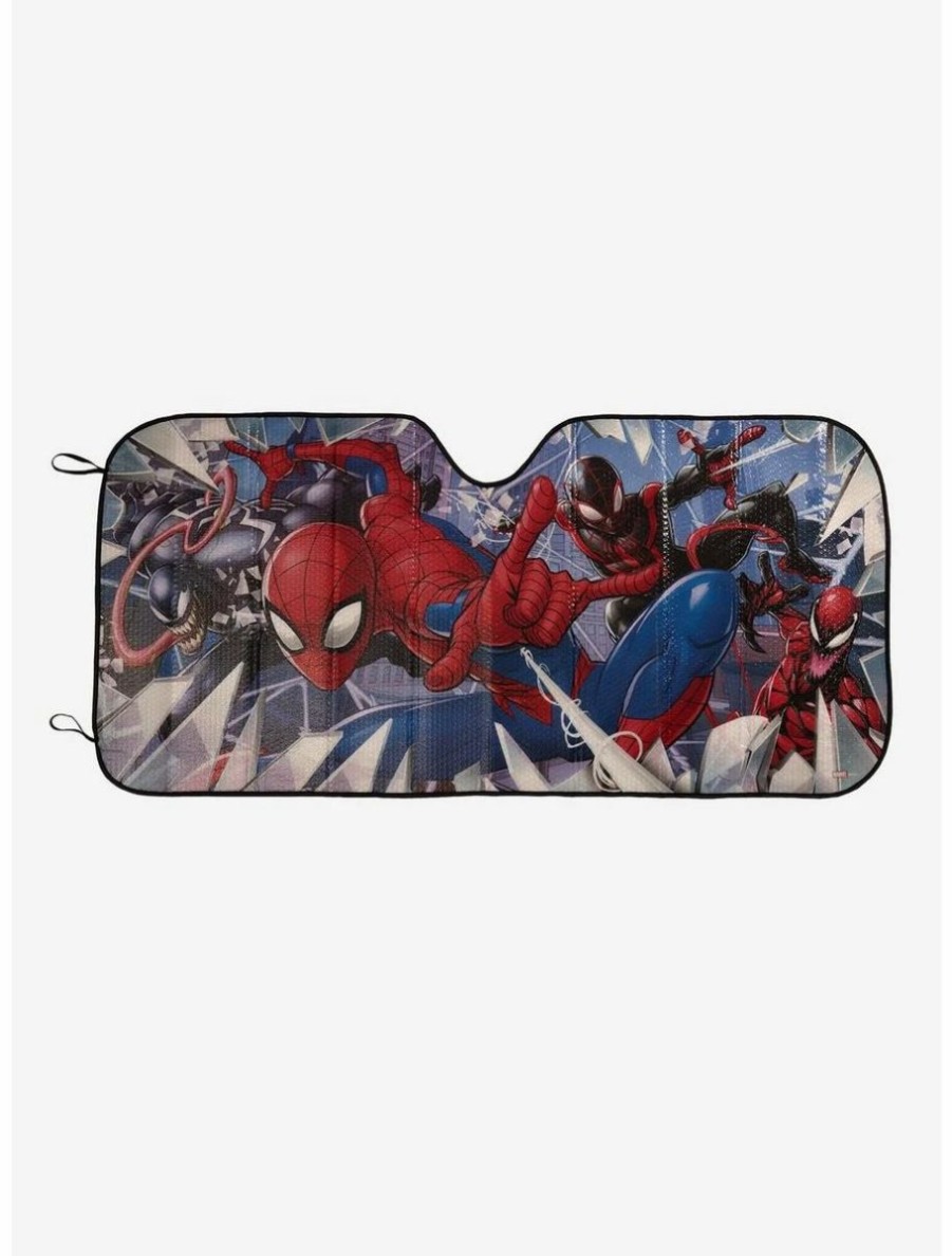 Auto * | Marvel Spider-Man Group Portrait Sunshade Boxlunch Exclusive