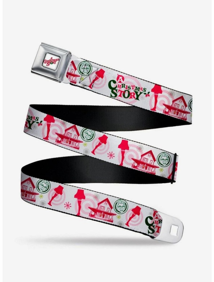 Accessories * | Boxlunch A Christmas Story Icons Youth Seatbelt Belt