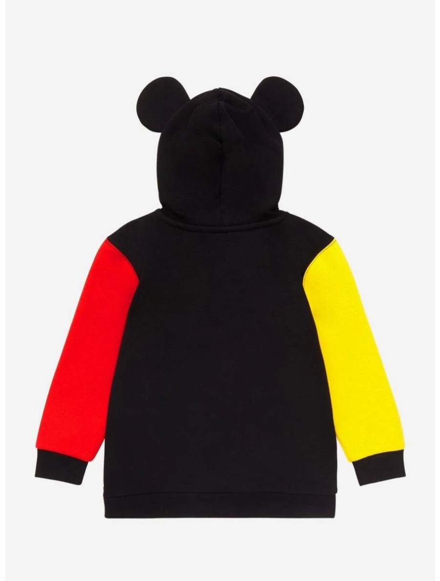 Toddler * | Boxlunch Disney Mickey Mouse Color Block Eared Toddler Hoodie