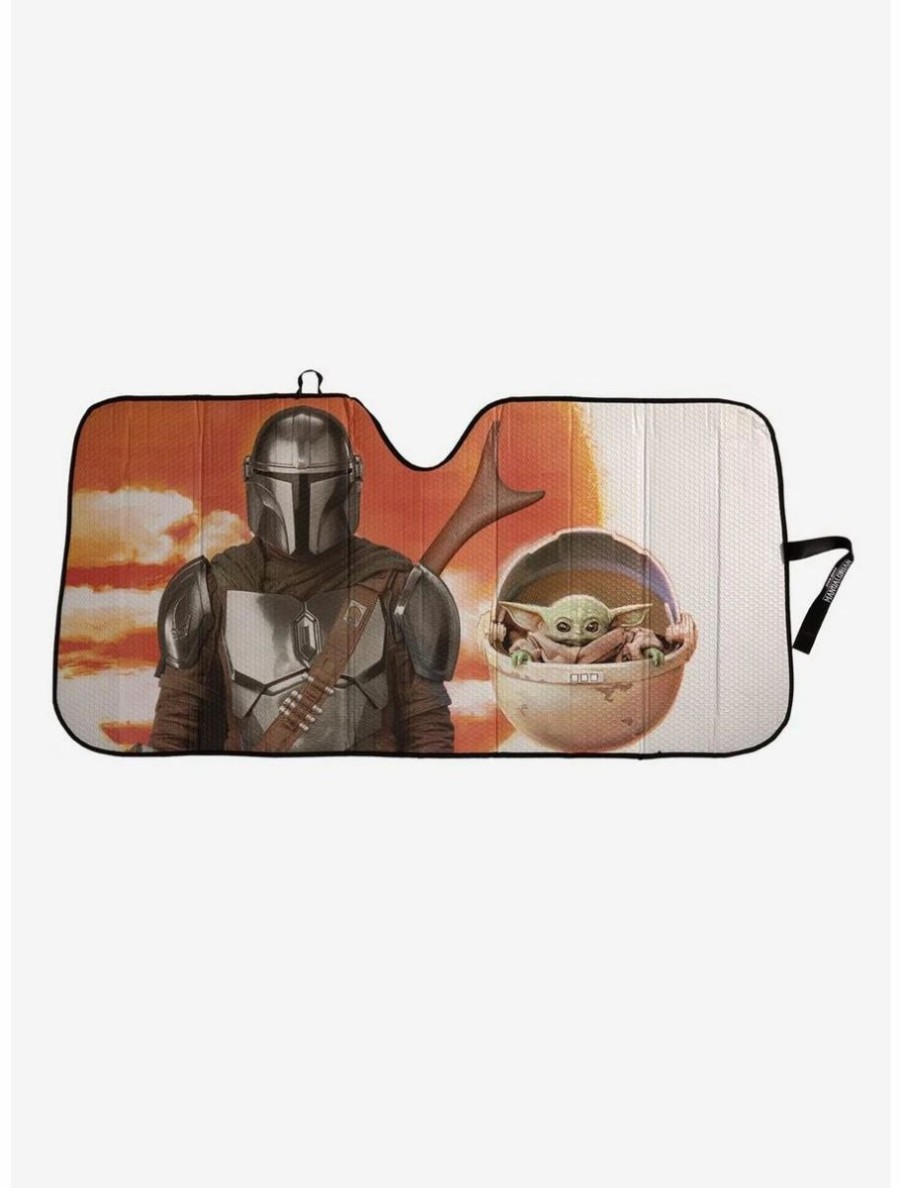 Auto * | Boxlunch Star Wars The Mandalorian Grogu & Mando Sunset Portrait Sunshade