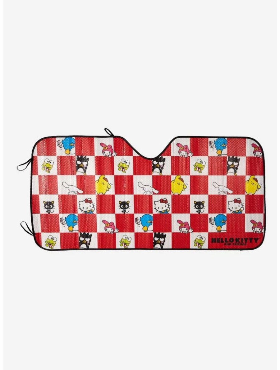 Auto * | Sanrio Hello Kitty & Friends Checkered Sunshade Boxlunch Exclusive