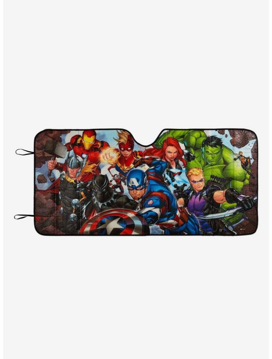 Auto * | Marvel The Avengers Group Portrait Sunshade Boxlunch Exclusive