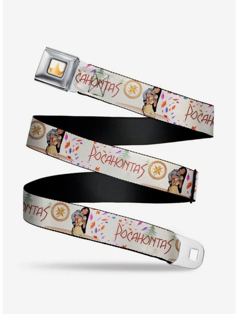 Accessories * | Boxlunch Disney Pocahontas And Meeko Compass Youth Seatbelt Belt