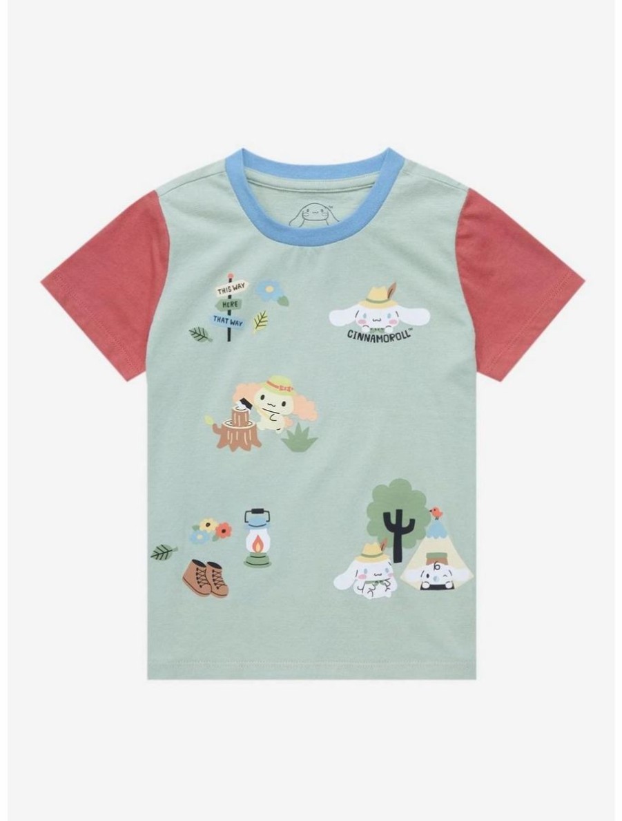 Toddler * | Sanrio Cinnamoroll Camping Characters Allover Print Toddler T-Shirt Boxlunch Exclusive