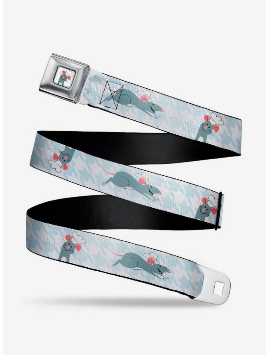 Accessories * | Boxlunch Disney Pixar Ratatouille Remy Houndstooth Youth Seatbelt Belt