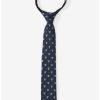 Accessories * | Boxlunch Star Wars The Mandalorian The Child Dotted Navy Youth Zipper Tie