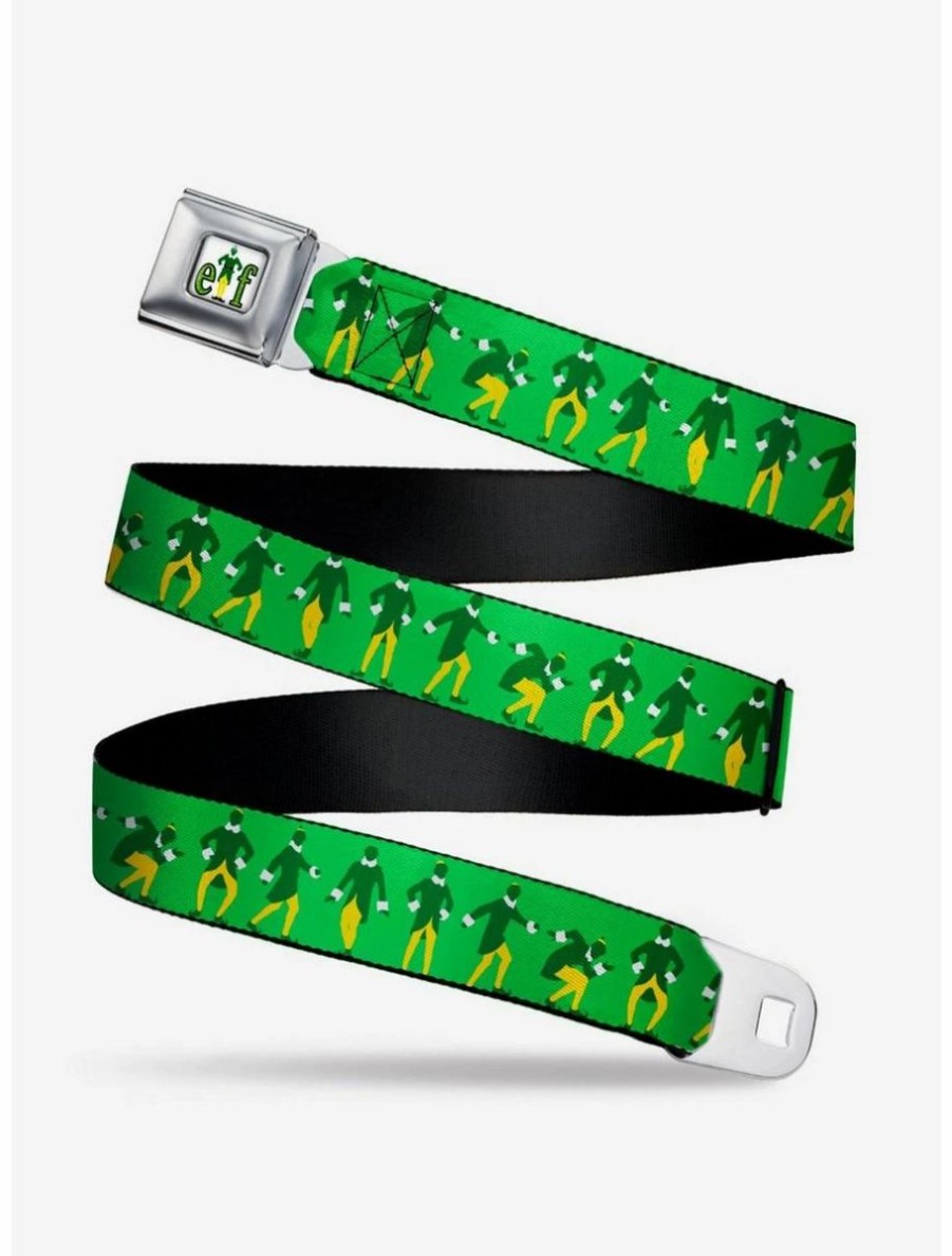 Accessories * | Boxlunch Elf Buddy The Elf Silhouettes Youth Seatbelt Belt