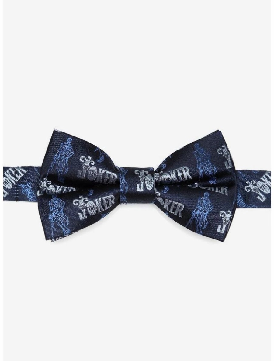 Accessories * | Boxlunch Dc Comics The Joker Blue Youth Bow Tie