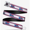 Accessories * | Boxlunch Space Jam Tune Squad Logo Stripe Youth Seatbelt Belt