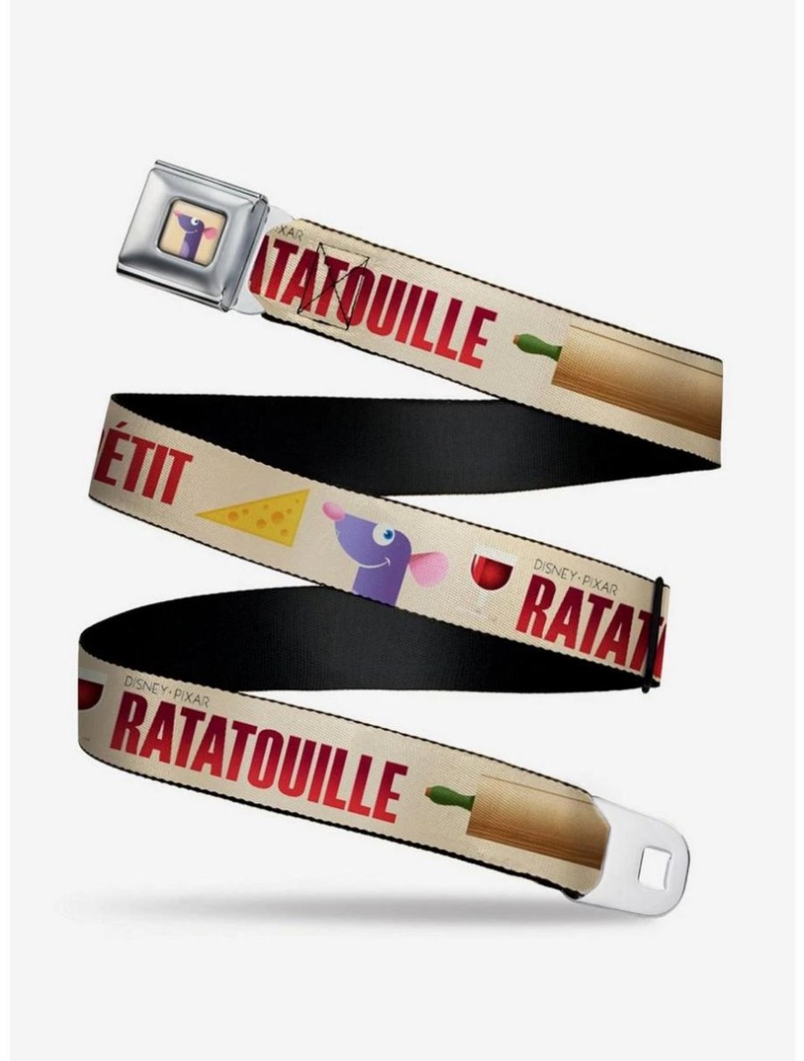 Accessories * | Boxlunch Disney Pixar Ratatouille Bon Appetit Remy Youth Seatbelt Belt