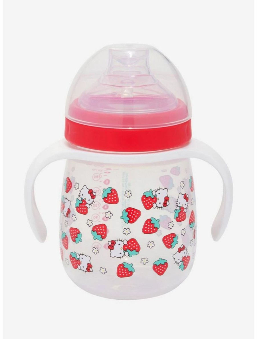 Accessories * | Boxlunch Sanrio Hello Kitty Strawberry Sippy Cup Box Lunch Exclusive