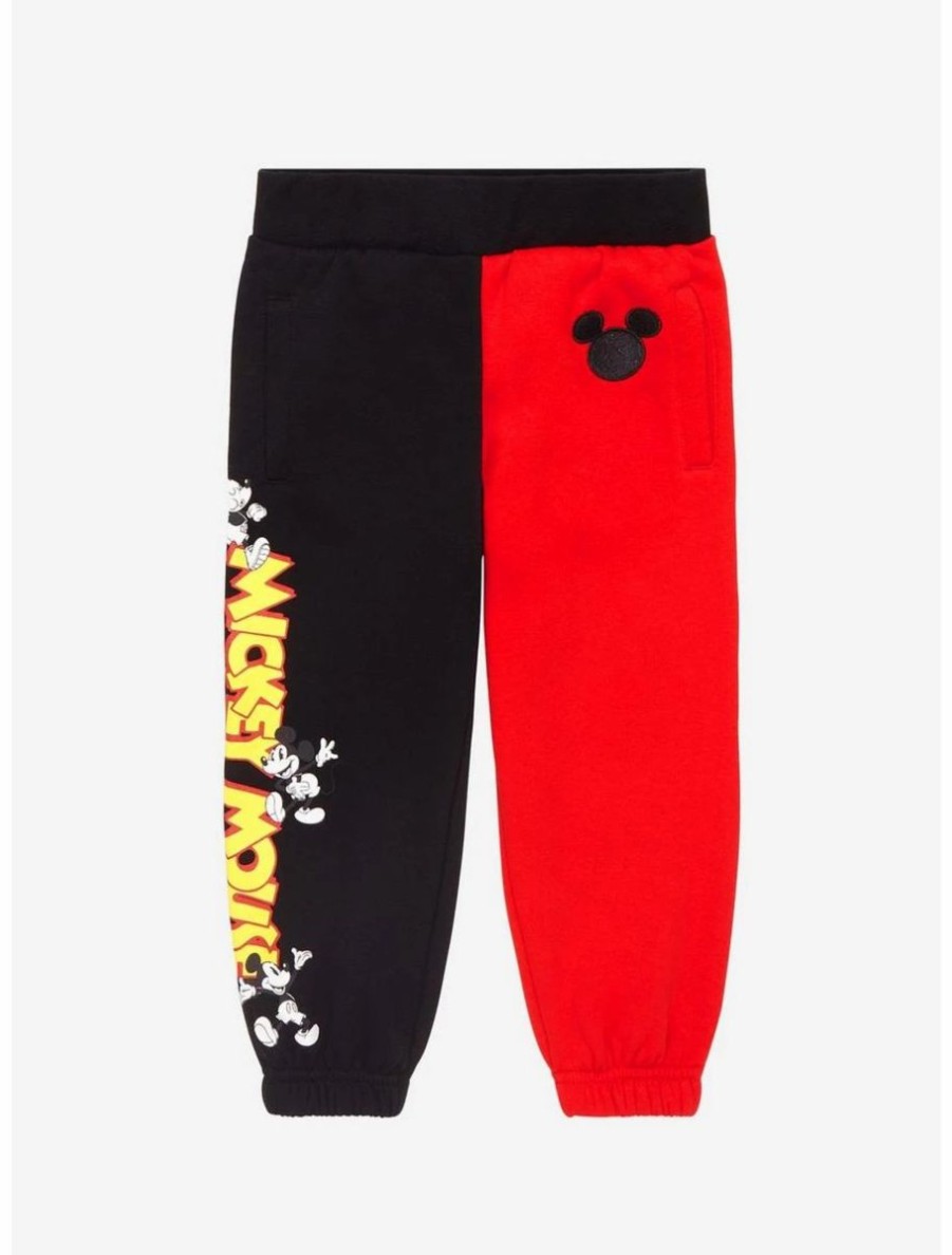 Toddler * | Boxlunch Disney Mickey Mouse Classic Logo Color Block Toddler Joggers