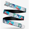 Accessories * | Boxlunch Frosty The Snowman Snowflakes Youth Seatbelt Belt