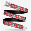 Accessories * | Boxlunch A Christmas Story Ralphie Plaid Youth Seatbelt Belt