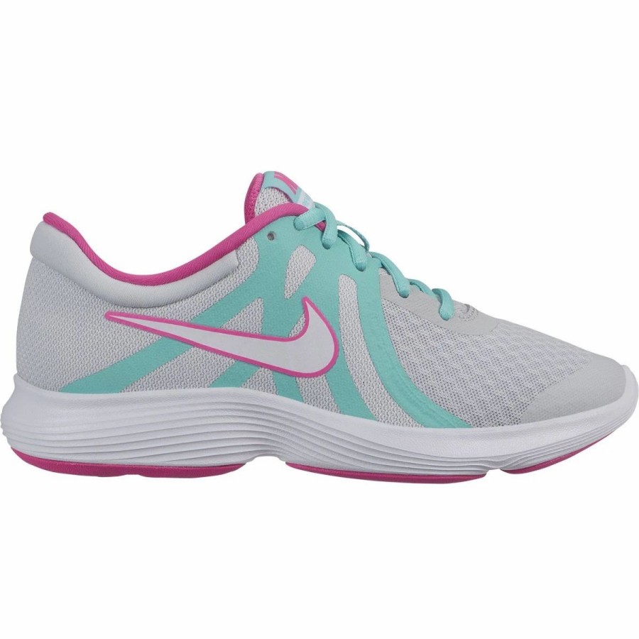 Running Shoes * | Nike Revolution 4 Aqua Girl'S Running Shoes (Gs)