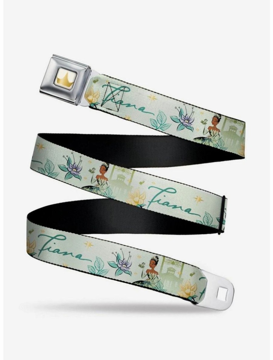 Accessories * | Boxlunch Disney The Princess And The Frog Tiana Palace Youth Seatbelt Belt